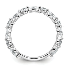 True Origin 14k White Gold 3/4 carat Lab Grown Diamond VS+ F+ Wedding Band