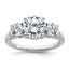 Certified Lab-Grown Diamond Engagement Ring in 14K White Gold (3 1/5 ct. tw.), Size 7 - Sophia Jewelers