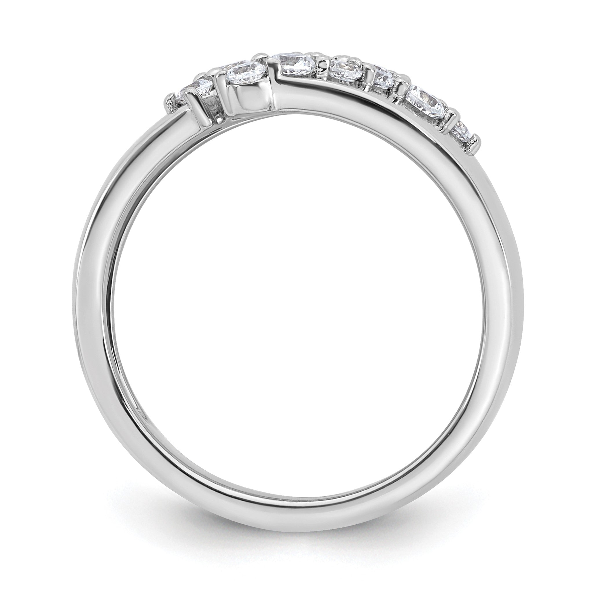 Lab-Grown Diamond Band in 14K White Gold, 2.9mm (3/8 ct. tw.), Size 7 Secondary image