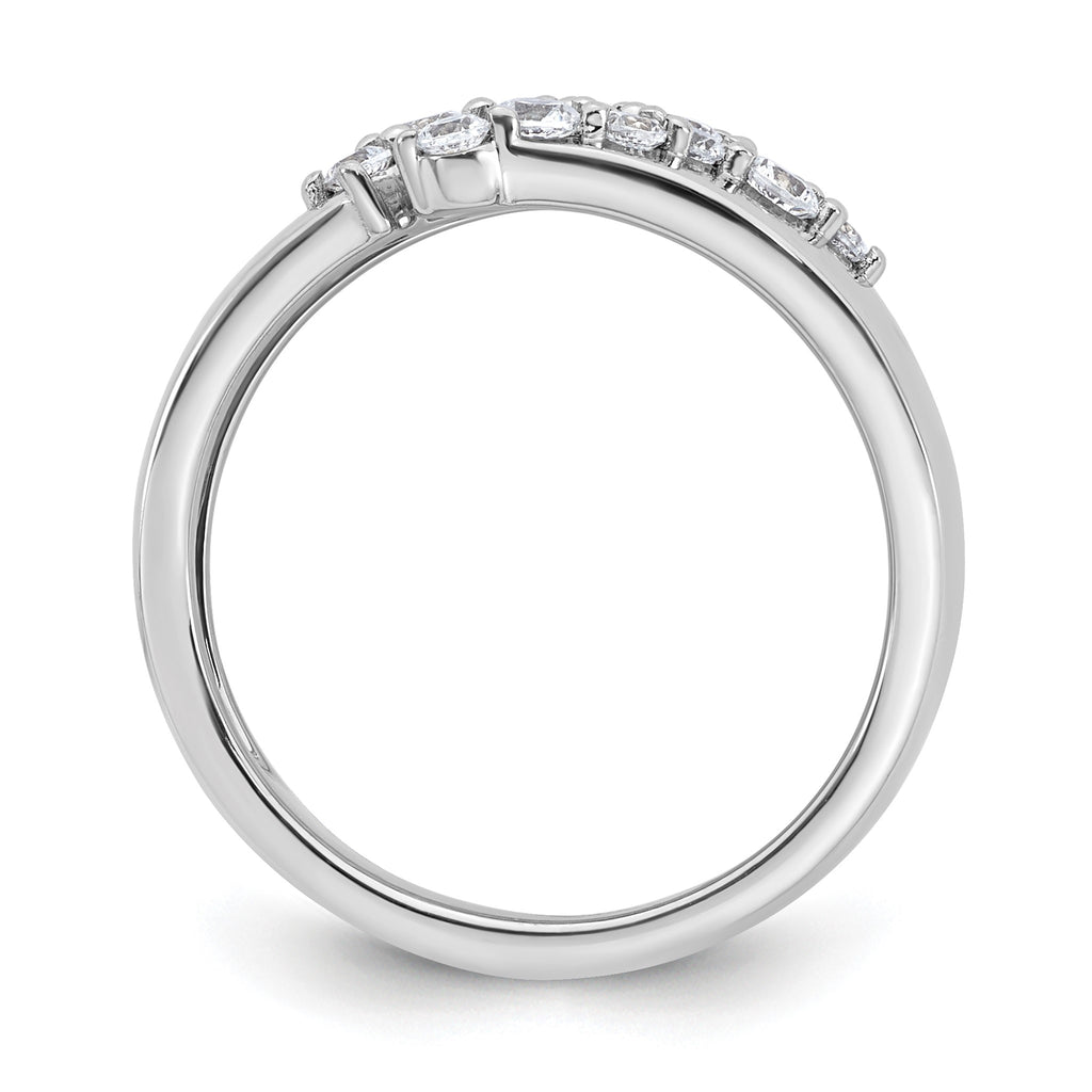 Lab-Grown Diamond Band in 14K White Gold, 2.9mm (3/8 ct. tw.), Size 7 - Sophia Jewelers