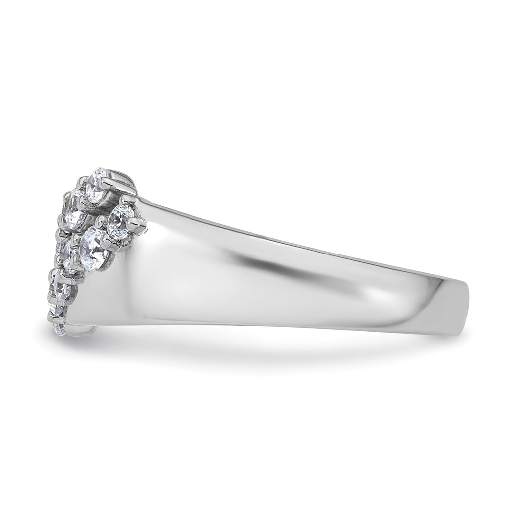 Lab-Grown Diamond Band in 14K White Gold, 2.9mm (3/8 ct. tw.), Size 7 - Sophia Jewelers