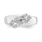 Lab-Grown Diamond Band in 14K White Gold, 2.9mm (3/8 ct. tw.), Size 7 - Sophia Jewelers