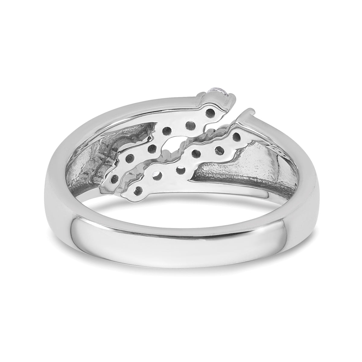Lab-Grown Diamond Band in 14K White Gold, 2.9mm (3/8 ct. tw.), Size 7 - Sophia Jewelers