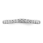 Lab-Grown Diamond Wedding Band in 14K White Gold, 1.5mm (1/2 ct. tw.), Size 7 - Sophia Jewelers