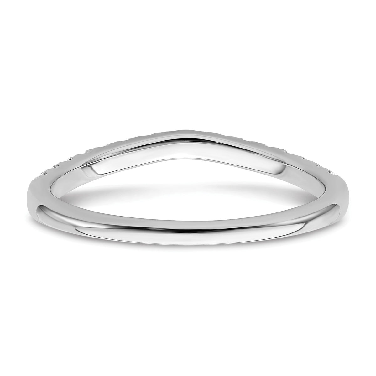 Lab-Grown Diamond Wedding Band in 14K White Gold, 1.5mm (1/2 ct. tw.), Size 7 - Sophia Jewelers