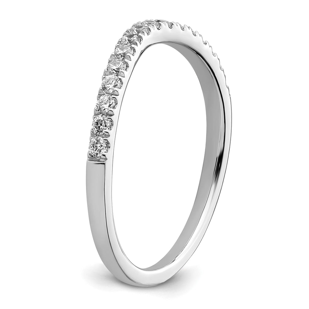 Lab-Grown Diamond Wedding Band in 14K White Gold, 1.5mm (1/2 ct. tw.), Size 7 - Sophia Jewelers