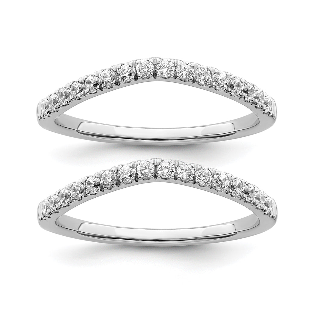 Lab-Grown Diamond Wedding Band in 14K White Gold, 1.5mm (1/2 ct. tw.), Size 7 - Sophia Jewelers