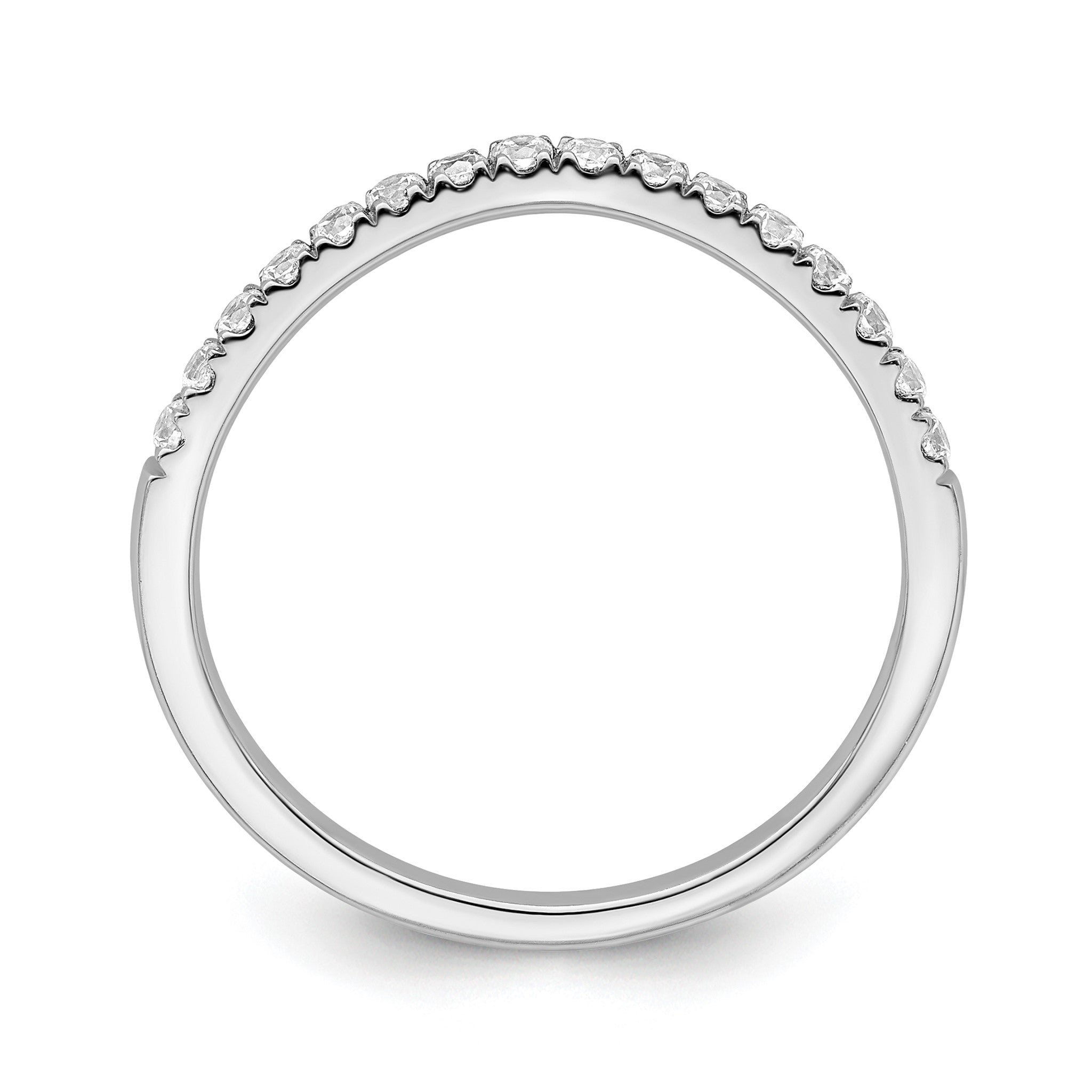 Lab-Grown Diamond Wedding Band in 14K White Gold, 1.7mm (1/2 ct. tw.), Size 7 Secondary image
