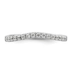 Lab-Grown Diamond Wedding Band in 14K White Gold, 1.7mm (1/2 ct. tw.), Size 7 - Sophia Jewelers