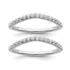 Lab-Grown Diamond Wedding Band in 14K White Gold, 1.7mm (1/2 ct. tw.), Size 7 - Sophia Jewelers