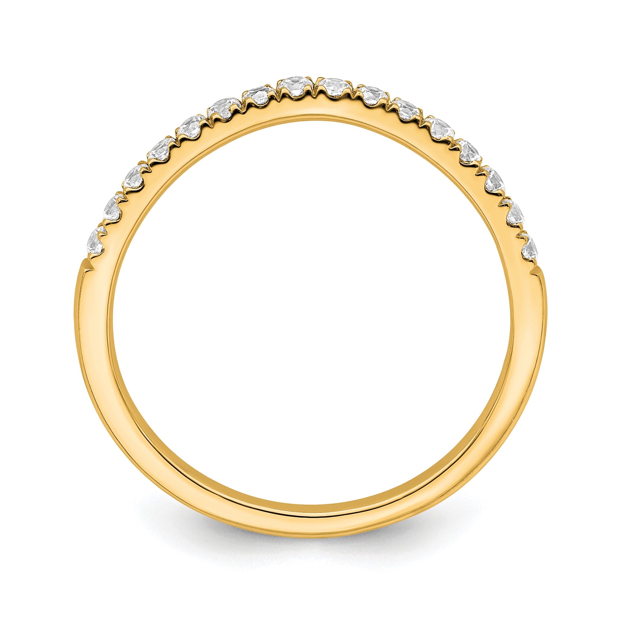 Lab-Grown Diamond Wedding Band in 14K Yellow Gold, 1.7mm (1/2 ct. tw.), Size 7 Secondary image