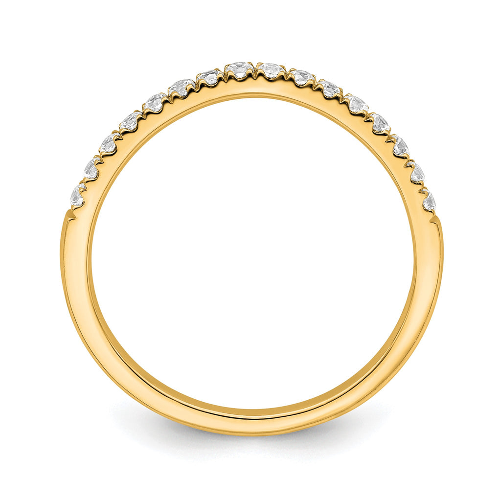 Lab-Grown Diamond Wedding Band in 14K Yellow Gold, 1.7mm (1/2 ct. tw.), Size 7 - Sophia Jewelers