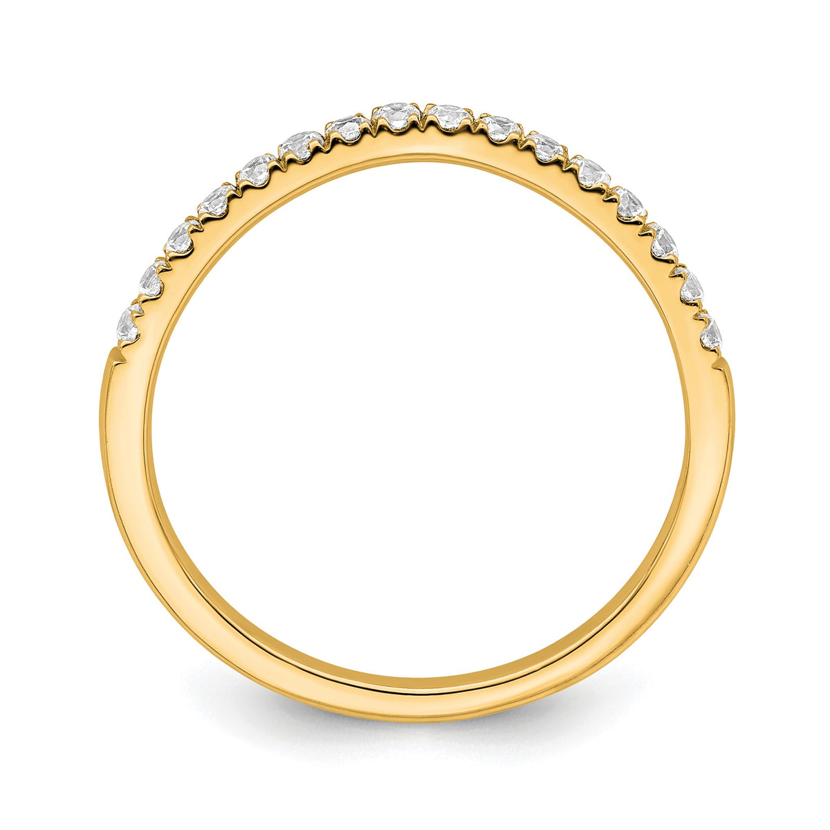 Lab-Grown Diamond Wedding Band in 14K Yellow Gold, 1.7mm (1/2 ct. tw.), Size 7 - Sophia Jewelers