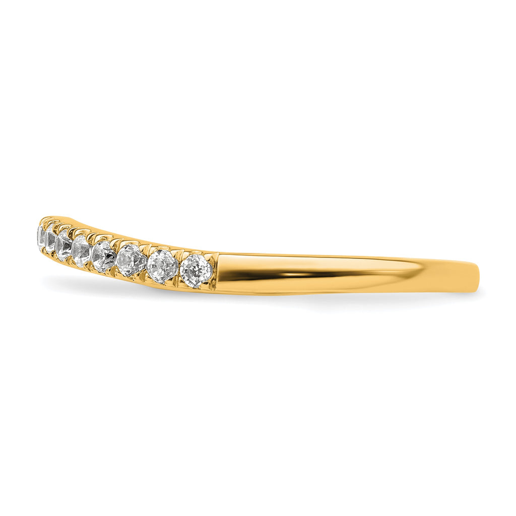 Lab-Grown Diamond Wedding Band in 14K Yellow Gold, 1.7mm (1/2 ct. tw.), Size 7 - Sophia Jewelers