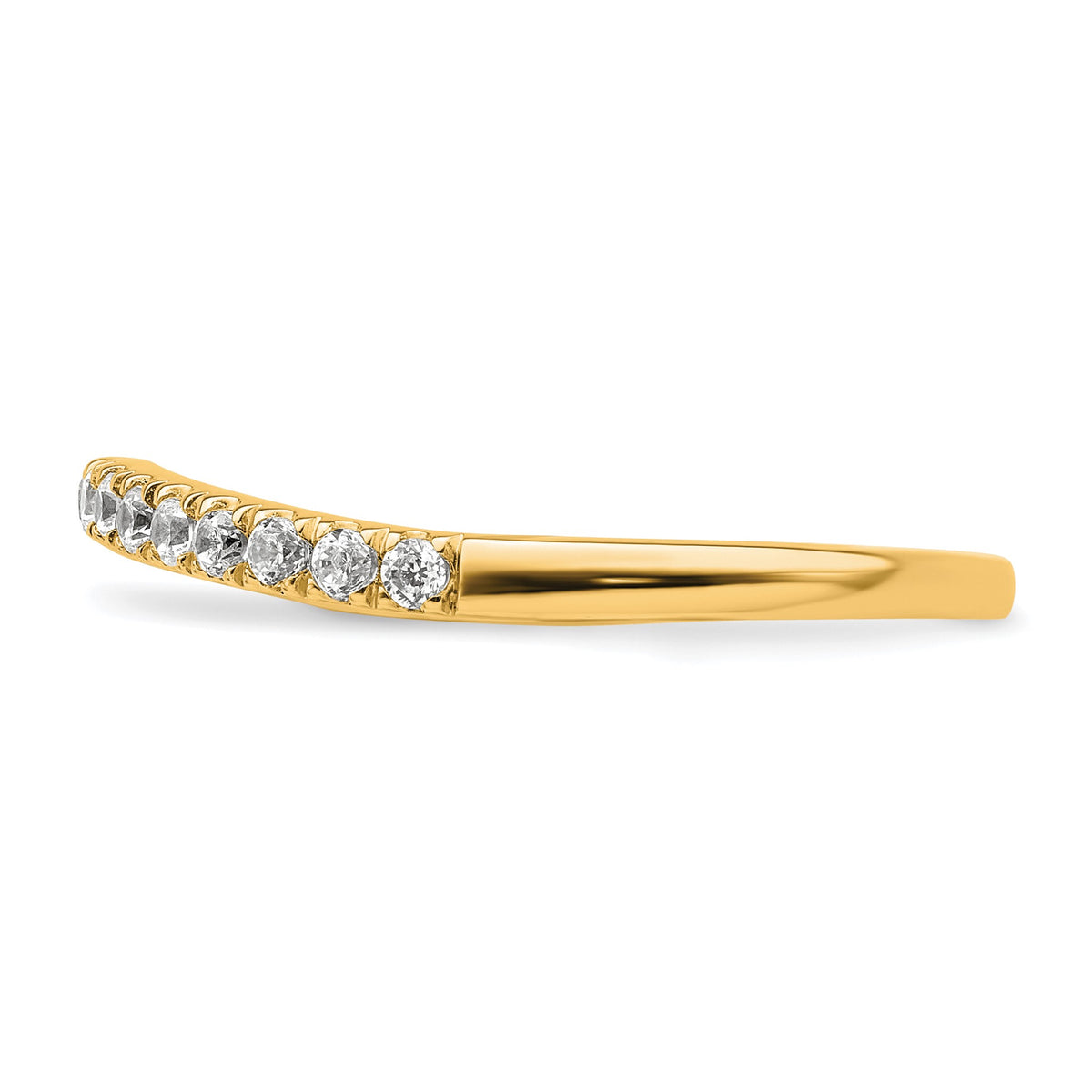 Lab-Grown Diamond Wedding Band in 14K Yellow Gold, 1.7mm (1/2 ct. tw.), Size 7 - Sophia Jewelers