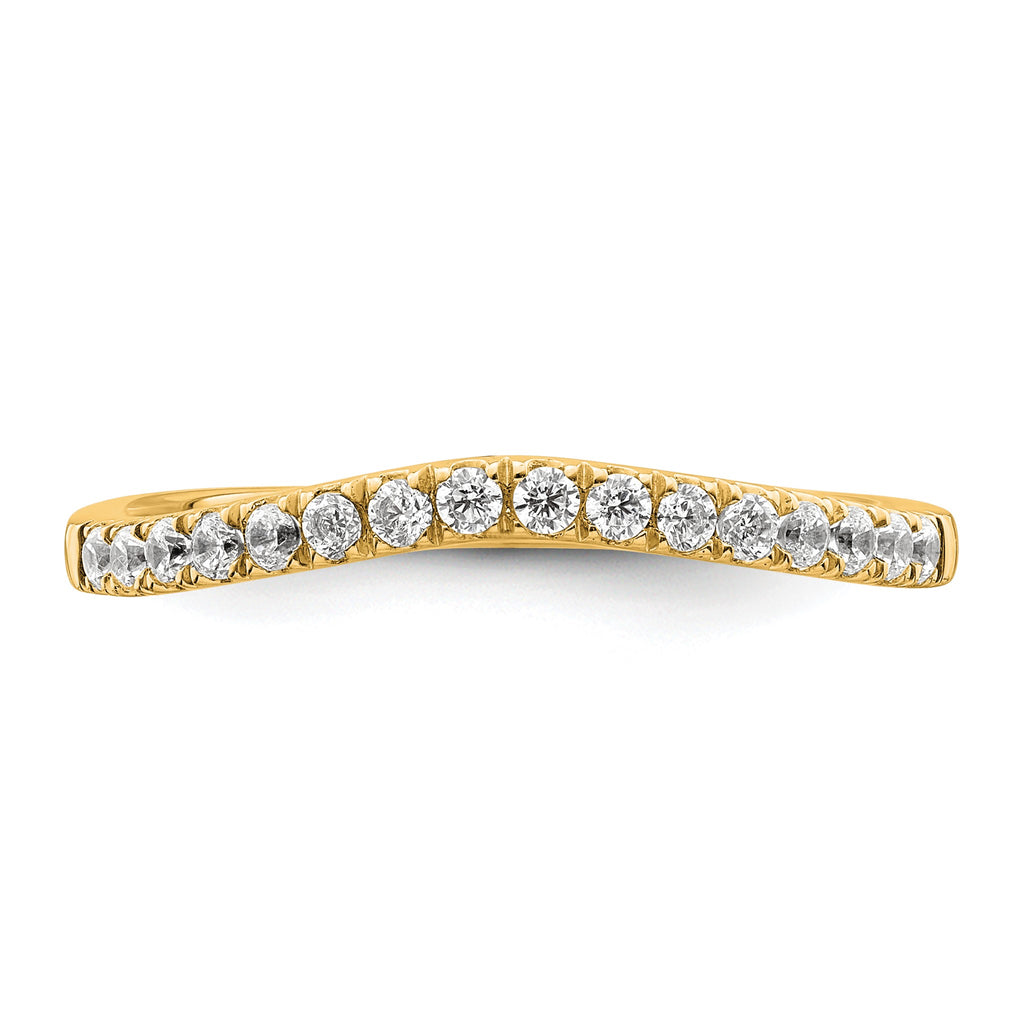 Lab-Grown Diamond Wedding Band in 14K Yellow Gold, 1.7mm (1/2 ct. tw.), Size 7 - Sophia Jewelers