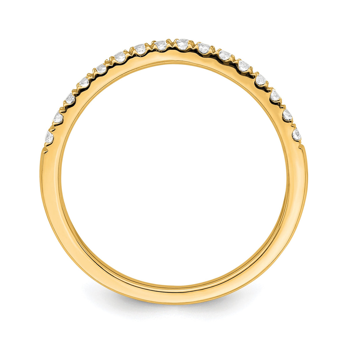 Lab-Grown Diamond Wedding Band in 14K Yellow Gold, 1.5mm (1/2 ct. tw.), Size 7 - Sophia Jewelers