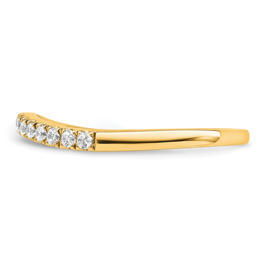 Lab-Grown Diamond Wedding Band in 14K Yellow Gold, 1.5mm (1/2 ct. tw.), Size 7 - Sophia Jewelers