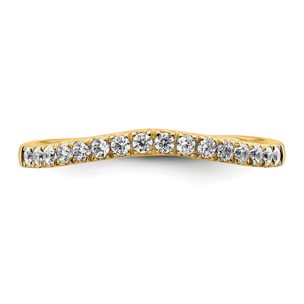 Lab-Grown Diamond Wedding Band in 14K Yellow Gold, 1.5mm (1/2 ct. tw.), Size 7 - Sophia Jewelers