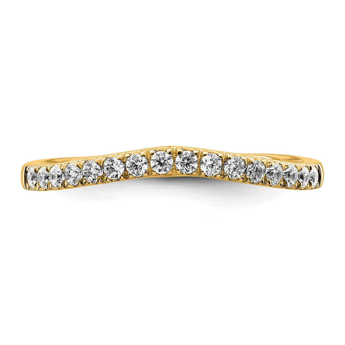 Lab-Grown Diamond Wedding Band in 14K Yellow Gold, 1.5mm (1/2 ct. tw.), Size 7 - Sophia Jewelers