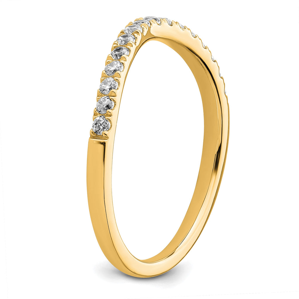 Lab-Grown Diamond Wedding Band in 14K Yellow Gold, 1.5mm (1/2 ct. tw.), Size 7 - Sophia Jewelers