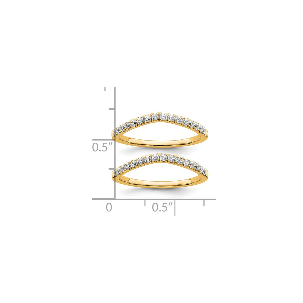 Lab-Grown Diamond Wedding Band in 14K Yellow Gold, 1.5mm (1/2 ct. tw.), Size 7 - Sophia Jewelers