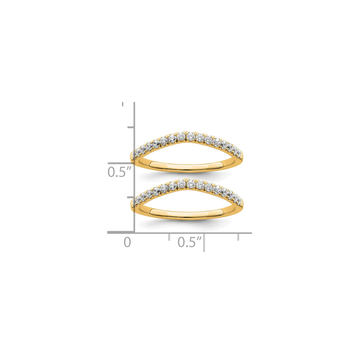 Lab-Grown Diamond Wedding Band in 14K Yellow Gold, 1.5mm (1/2 ct. tw.), Size 7 - Sophia Jewelers