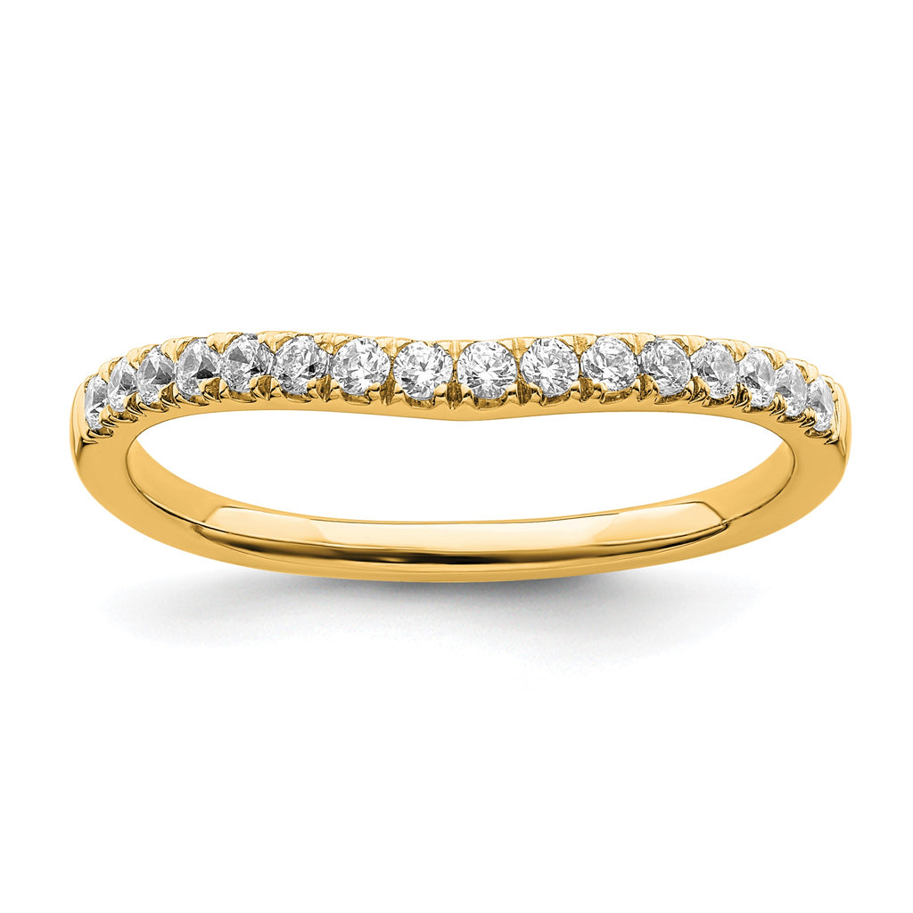 Lab-Grown Diamond Wedding Band in 14K Yellow Gold, 1.5mm (1/2 ct. tw.), Size 7 - Sophia Jewelers