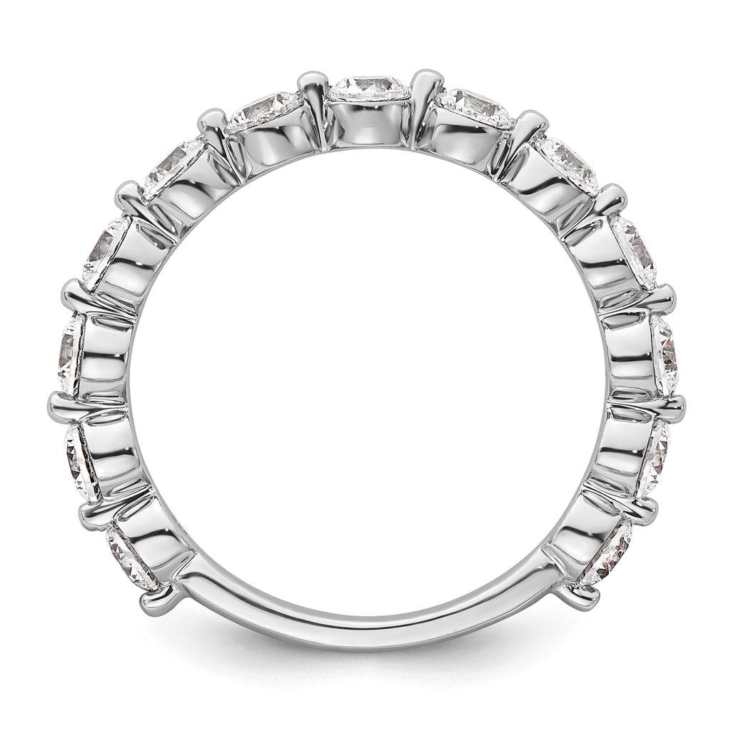 Round Lab-Grown Diamond Wedding Band in 14K White Gold, 2.3mm (1 1/2 ct. tw.), Size 7 - Sophia Jewelers