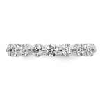 Round Lab-Grown Diamond Wedding Band in 14K White Gold, 2.3mm (1 1/2 ct. tw.), Size 7 - Sophia Jewelers