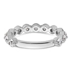 Round Lab-Grown Diamond Wedding Band in 14K White Gold, 2.3mm (1 1/2 ct. tw.), Size 7 - Sophia Jewelers