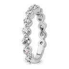 Round Lab-Grown Diamond Wedding Band in 14K White Gold, 2.3mm (1 1/2 ct. tw.), Size 7 - Sophia Jewelers