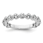 Round Lab-Grown Diamond Wedding Band in 14K White Gold, 2.3mm (1 1/2 ct. tw.), Size 7 - Sophia Jewelers