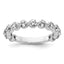 Round Lab-Grown Diamond Wedding Band in 14K White Gold, 2.3mm (1 1/2 ct. tw.), Size 7 - Sophia Jewelers