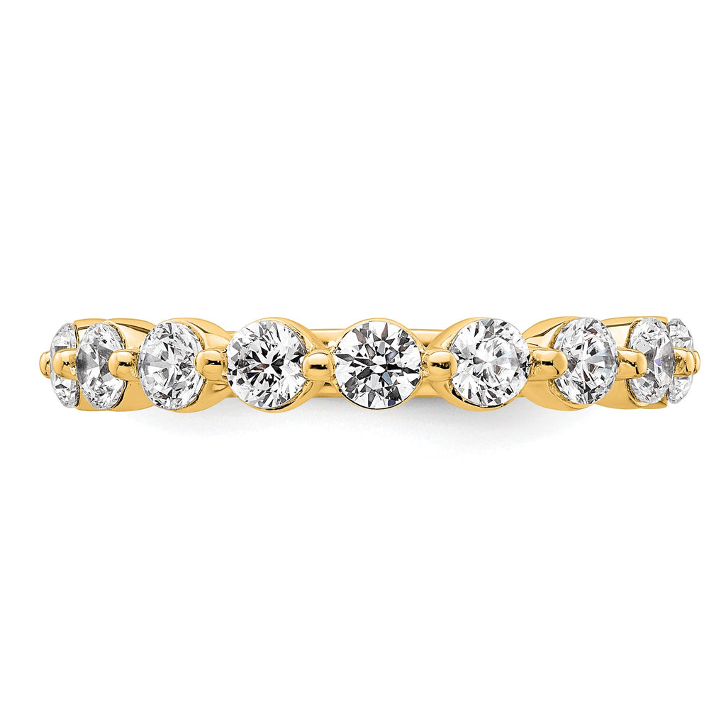 Round Lab-Grown Diamond Wedding Band in 14K Yellow Gold, 2.3mm (1 1/2 ct. tw.), Size 7 - Sophia Jewelers