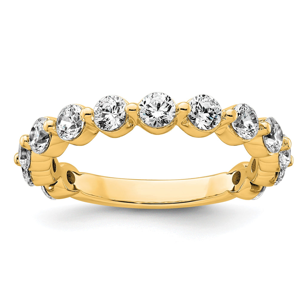 Round Lab-Grown Diamond Wedding Band in 14K Yellow Gold, 2.3mm (1 1/2 ct. tw.), Size 7 - Sophia Jewelers