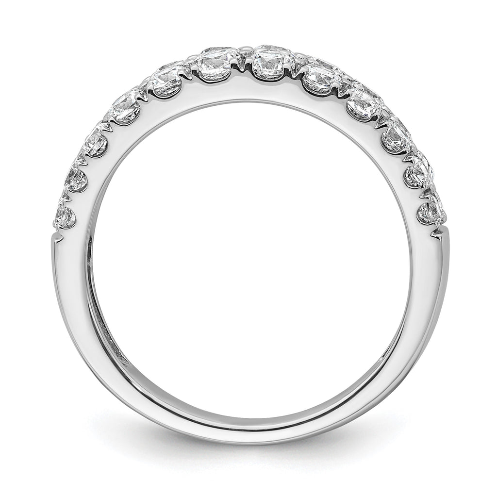 Lab-Grown Diamond Row Band in 14K White Gold, 3.2mm (1 1/4 ct. tw.), Size 7 - Sophia Jewelers
