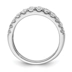 Lab-Grown Diamond Row Band in 14K White Gold, 3.2mm (1 1/4 ct. tw.), Size 7 - Sophia Jewelers