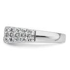 Lab-Grown Diamond Row Band in 14K White Gold, 3.2mm (1 1/4 ct. tw.), Size 7 - Sophia Jewelers