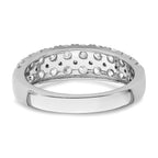 Lab-Grown Diamond Row Band in 14K White Gold, 3.2mm (1 1/4 ct. tw.), Size 7 - Sophia Jewelers