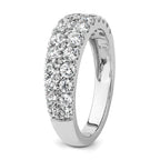 Lab-Grown Diamond Row Band in 14K White Gold, 3.2mm (1 1/4 ct. tw.), Size 7 - Sophia Jewelers