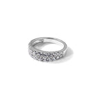 Lab-Grown Diamond Row Band in 14K White Gold, 3.2mm (1 1/4 ct. tw.), Size 7 - Sophia Jewelers