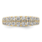 Lab-Grown Diamond Row Band in 14K Yellow Gold, 3.2mm (1 1/4 ct. tw.), Size 7 - Sophia Jewelers