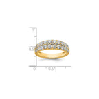 Lab-Grown Diamond Row Band in 14K Yellow Gold, 3.2mm (1 1/4 ct. tw.), Size 7 - Sophia Jewelers