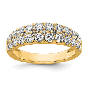 Lab-Grown Diamond Row Band in 14K Yellow Gold, 3.2mm (1 1/4 ct. tw.), Size 7 - Sophia Jewelers