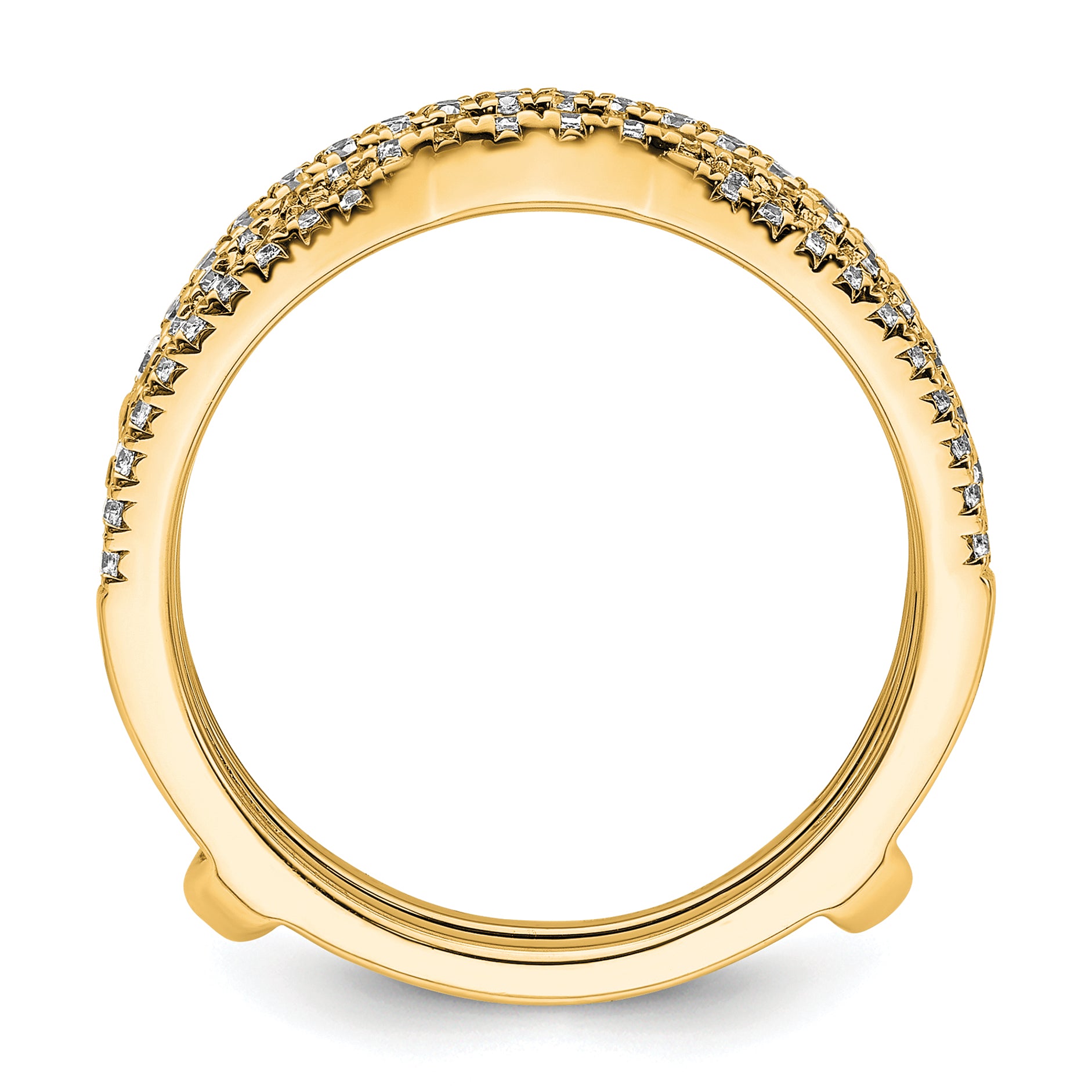 14k 5/8 carat Lab Grown Diamond VS+ F+ Complete Ring Guard Secondary image