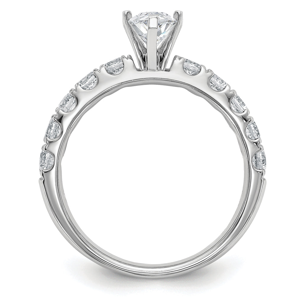 14k Certified 1 3/4 carat Lab Grown Diamond VS+ F+ Marquise Complete Engagement Ring
