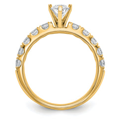 14k Certified 1 3/4 carat Lab Grown Diamond VS+ F+ Marquise Complete Engagement Ring