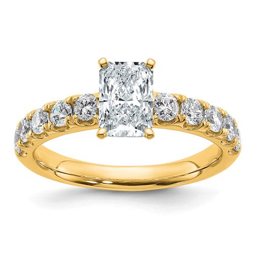 Certified Lab-Grown Diamond Engagement Ring in 14K Yellow Gold (1 3/4 ct. tw., VS+ F+), Size 7 - Sophia Jewelers