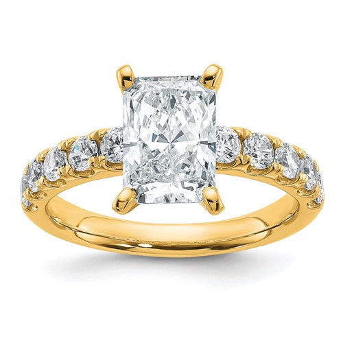 Lab-Grown Diamond Engagement Ring in 14K Yellow Gold (3 3/4 ct. tw.), Size 7 - Sophia Jewelers